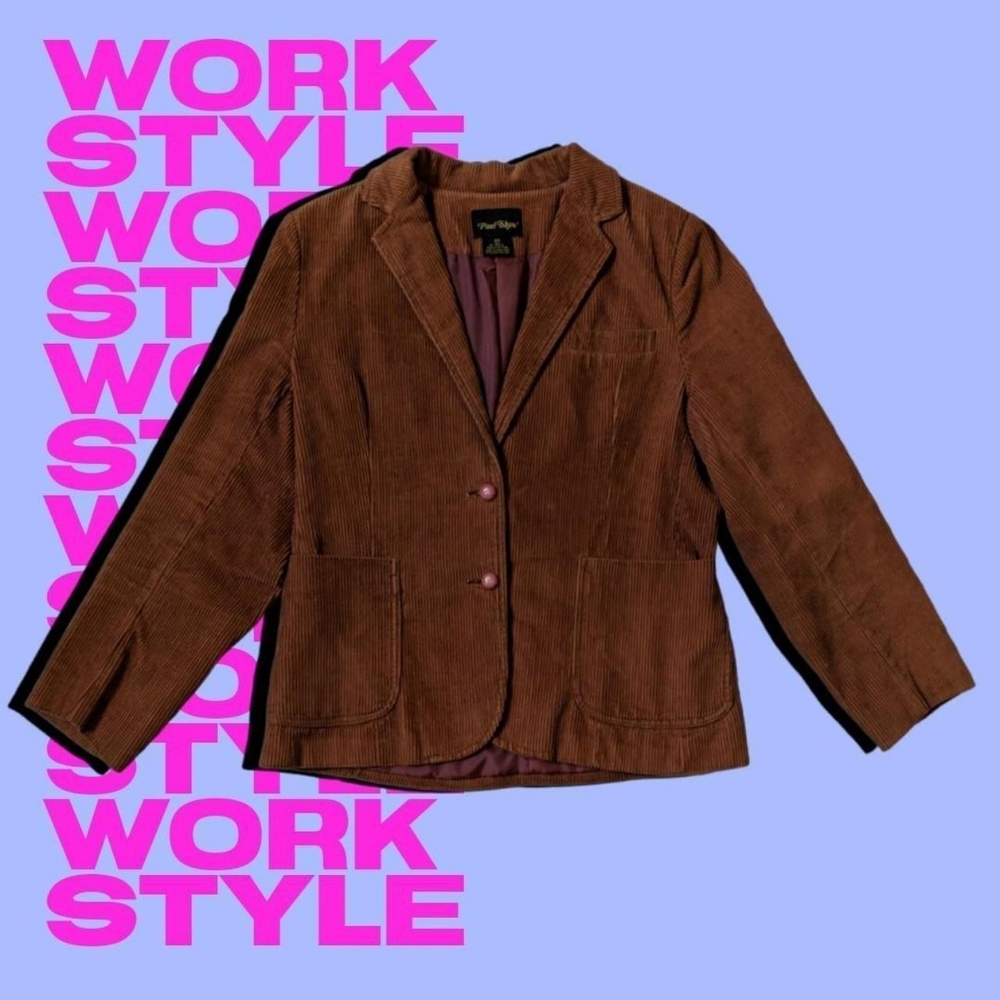 VINTAGE PAUL SHAW CORDUROY BLAZER women's size 14